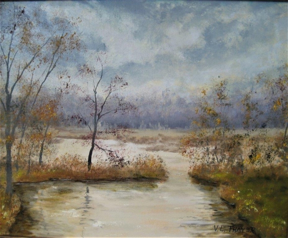 "Water Way," oil on canvas, 16x20": $700