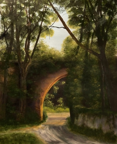 "Blackstone Arch," #4, oil on stretched canvas, 20x16": $800