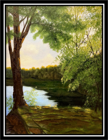 "Hopkinton Serenity," oil on stretched canvas, 20x16: SOLD
