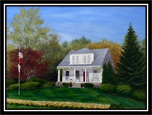 "Private Home," (commission), oil on stretched canvas, 18x24": SOLD