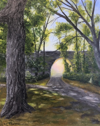 "Blackstone Arch" #2, oil on stretched canvas, 16x20": SOLD